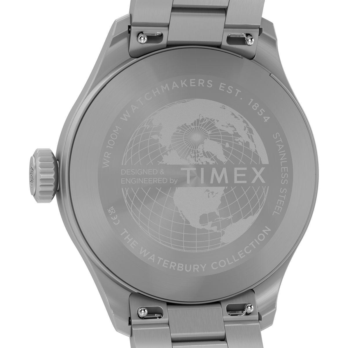 TW2Y70300 Reloj Timex Waterbury Hombre Correa Acero Negro