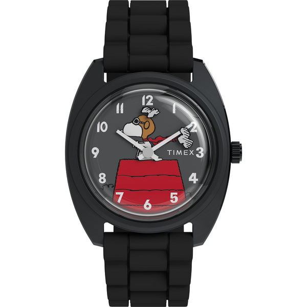 TW2Y70900 Reloj Timex Peanuts Hombre Caucho Negro