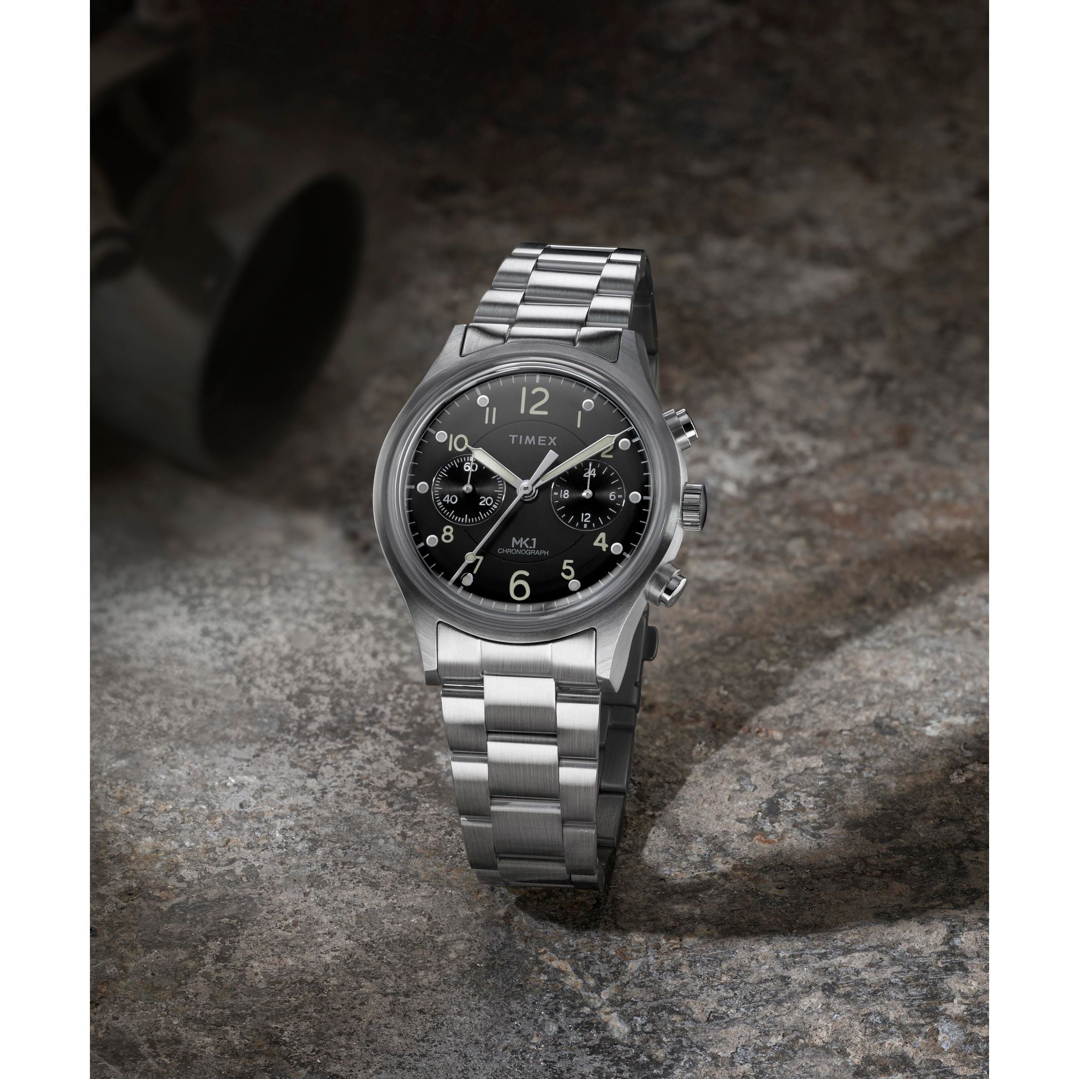 TW2Y71000 Reloj Timex MK1 Hombre Correa Acero Negro
