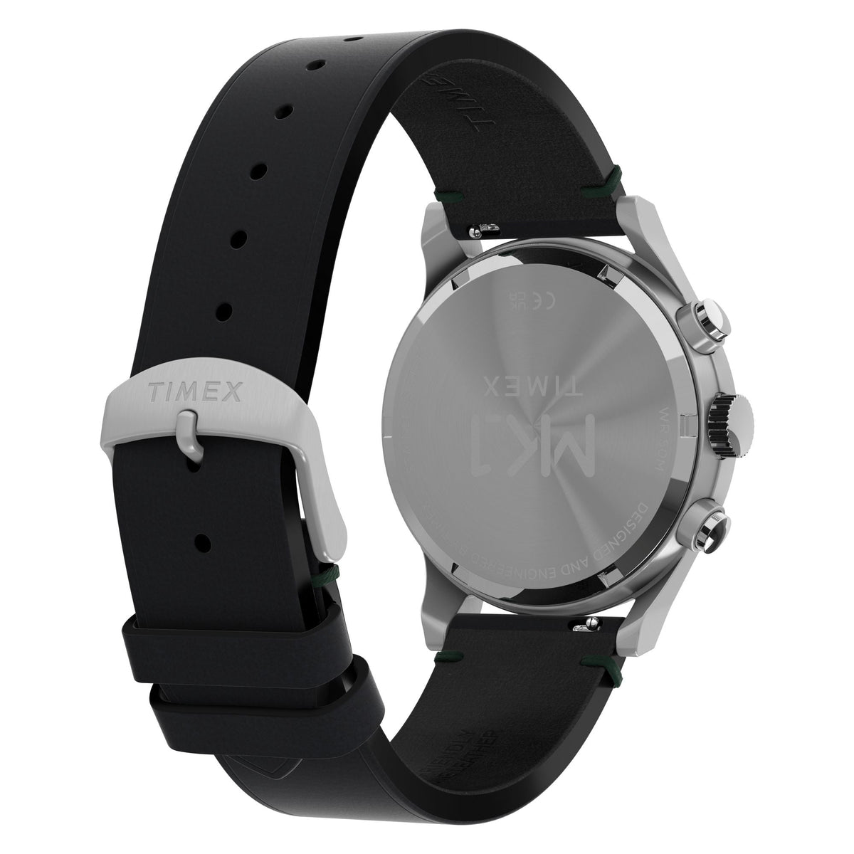 TW2Y71200 Reloj Timex MK1 Chronograph 40mm de hombre correa de cuero - Cuero Negro