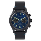 TW2Y71300 Reloj Timex MK1 Chronograph de hombre banda de piel - Cuero Negro