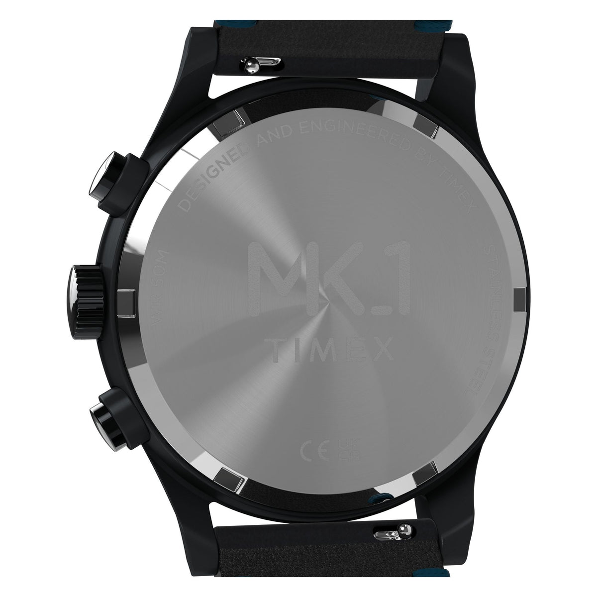 TW2Y71300 Reloj Timex MK1 Chronograph de hombre banda de piel - Cuero Negro
