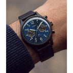 TW2Y71300 Reloj Timex MK1 Chronograph de hombre banda de piel - Cuero Negro
