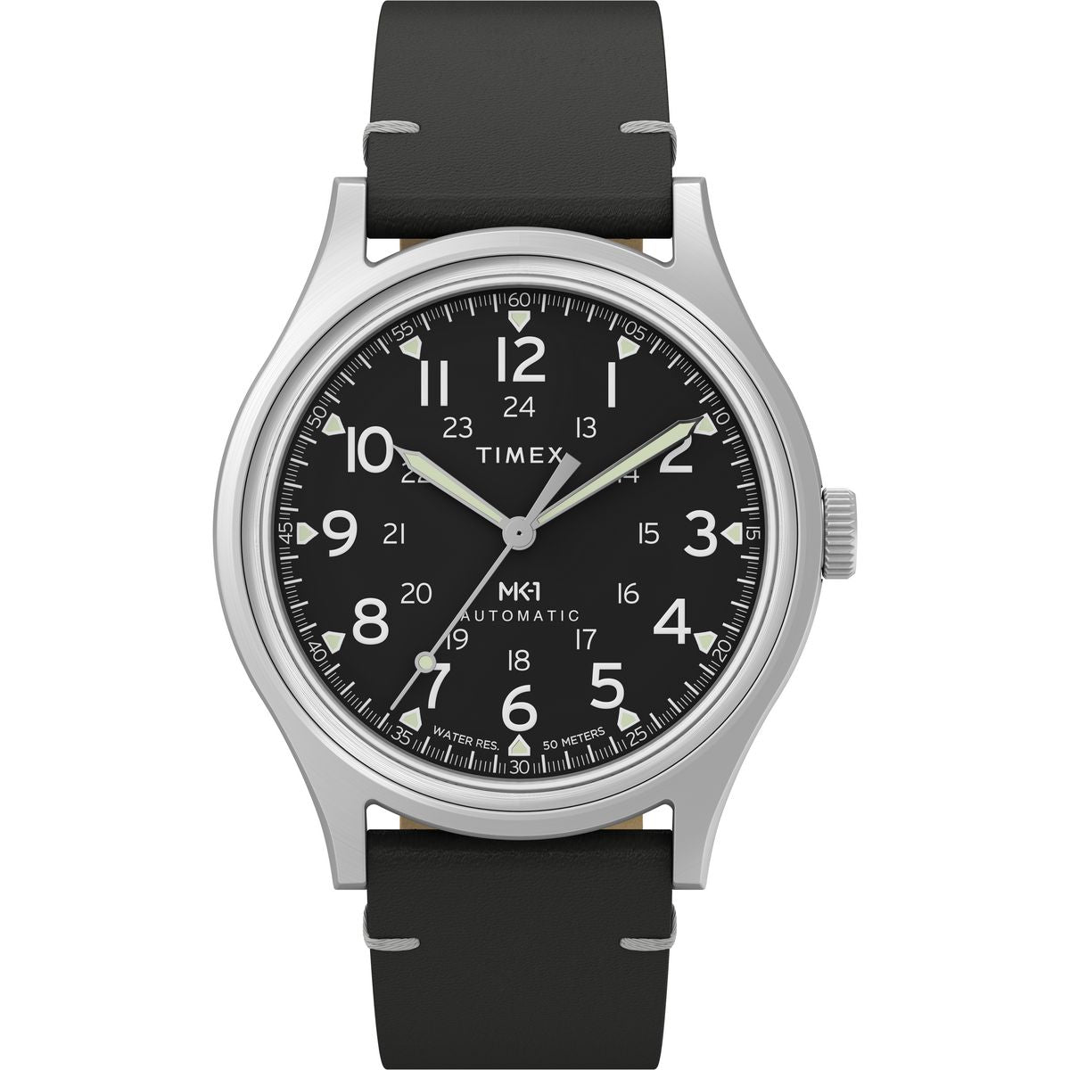 TW2Y71800 Reloj Timex MK1 de hombre automático correa de piel - Cuero Negro