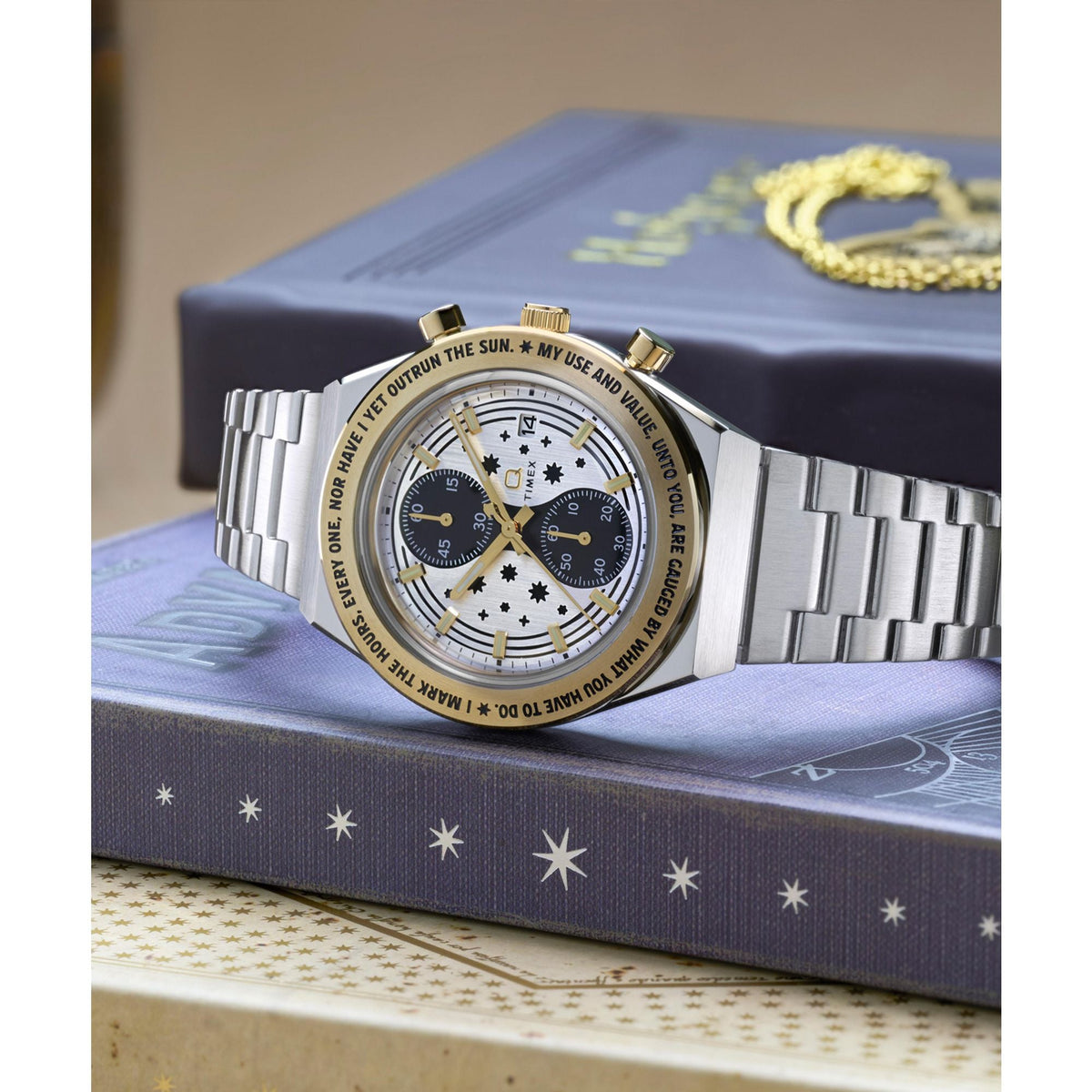 TW2Y75900 Reloj Timex Harry Potter X Q Timex Time Turner de caballero correa de metal - Acero Inoxidable Plateado