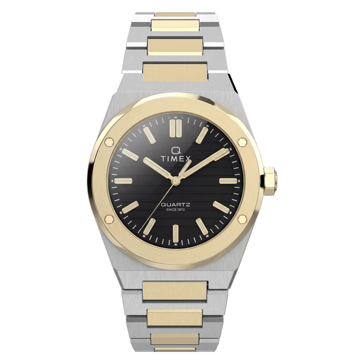 TW2Y81500 Reloj Timex Q Marbella de hombre correa de metal - Acero Inoxidable Bicolor