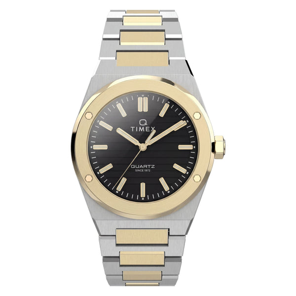 TW2Y81500 Reloj Timex Q Marbella de hombre correa de metal bicolor
