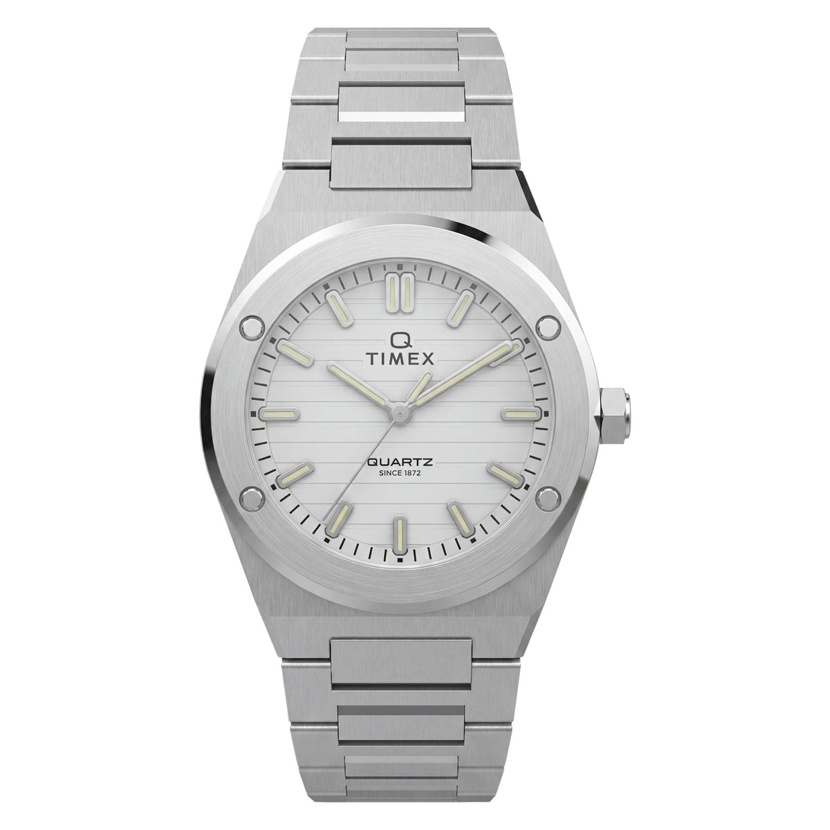 TW2Y81800 Reloj Timex Q Marbella de mujer correa de metal - Acero Inoxidable Plateado