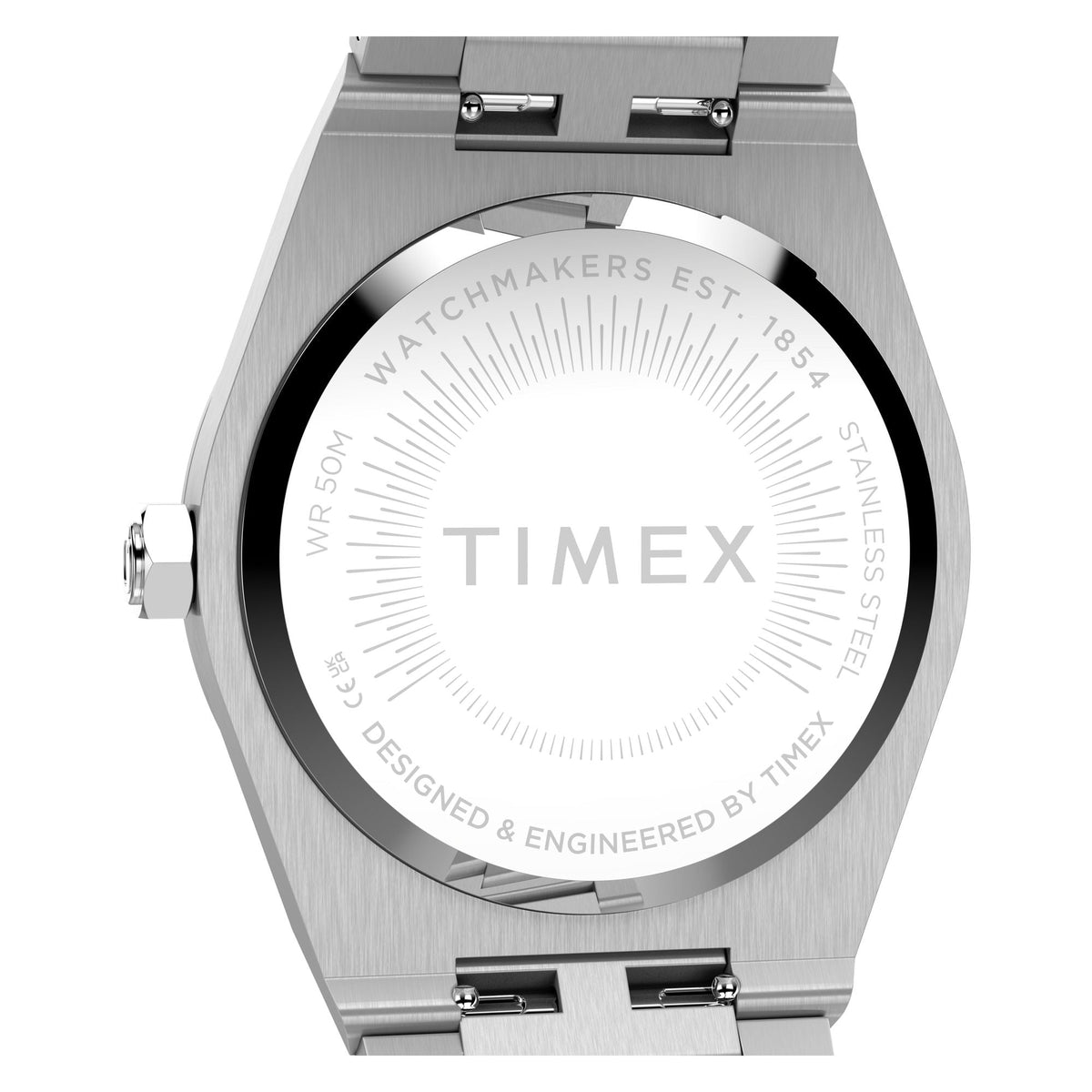 TW2Y81800 Reloj Timex Q Marbella de mujer correa de metal - Acero Inoxidable Plateado