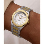 TW2Y81900 Reloj Timex Q Marbella de dama correa de metal - Acero Inoxidable Bicolor
