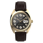 TW2Y82100 Reloj Timex 1976 Rotary Phone Dial de hombre correa de cuero - Cuero Marrón