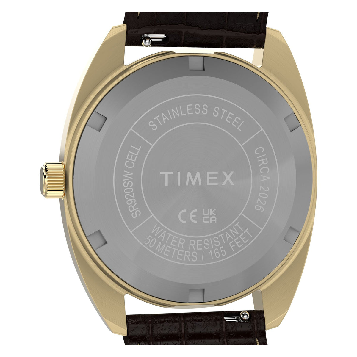 TW2Y82100 Reloj Timex 1976 Rotary Phone Dial de hombre correa de cuero - Cuero Marrón