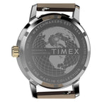 TW2Y84200 Reloj Timex GMT de caballero correa de piel - Cuero Marrón