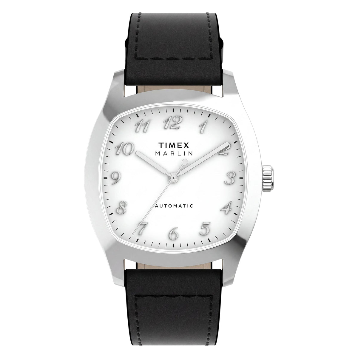 TW2Y84300 Reloj Timex Marlin Chatham automático de caballero correa de cuero - Cuero Negro