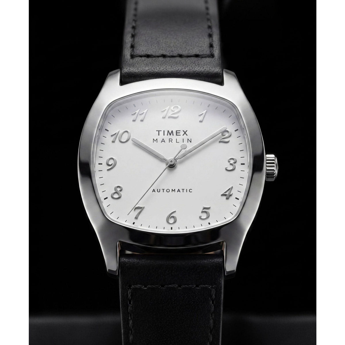 TW2Y84300 Reloj Timex Marlin Chatham automático de caballero correa de cuero - Cuero Negro