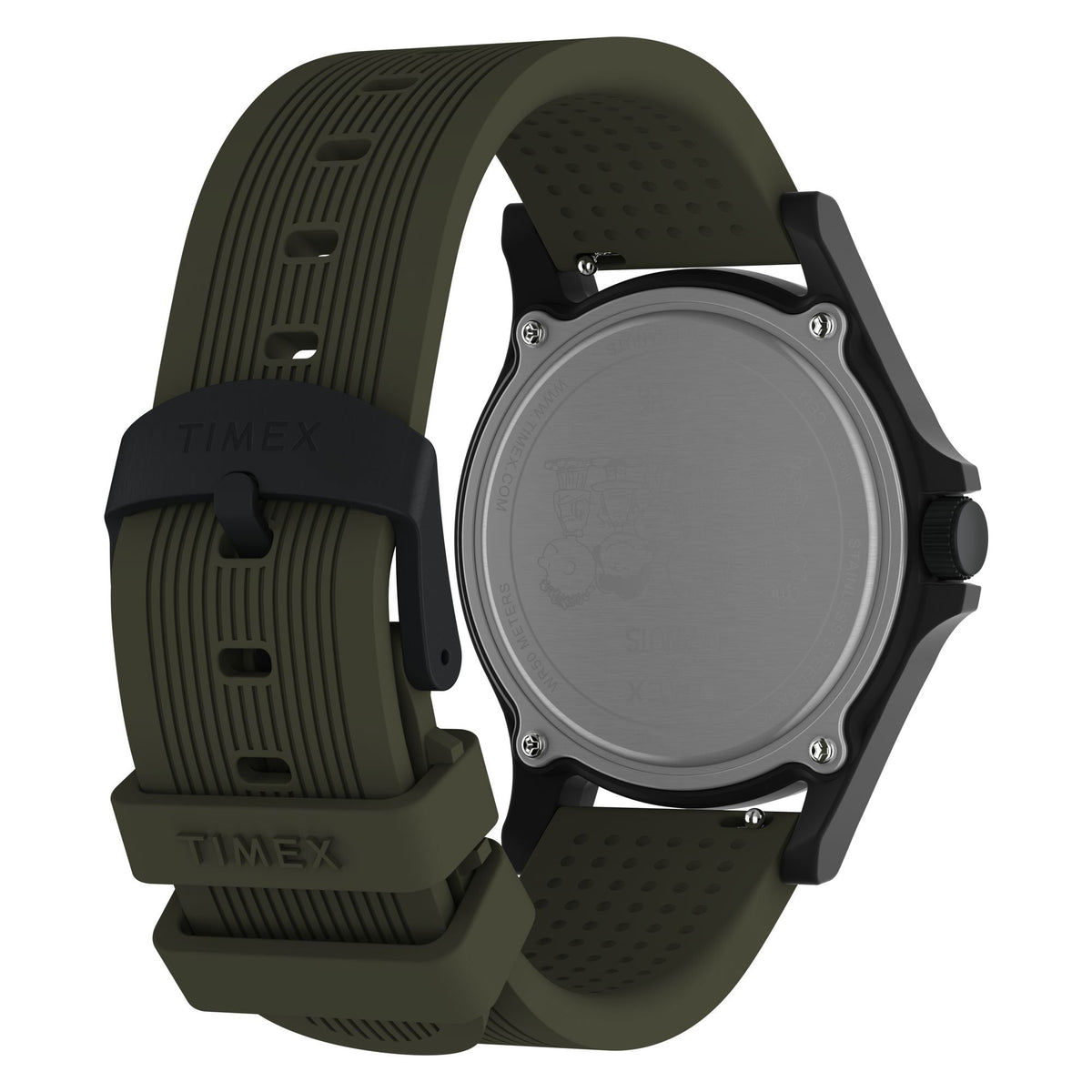 TW2Y84600 Reloj Timex Expedition x Peanuts de hombre correa de caucho Snoopy - Resina Verde