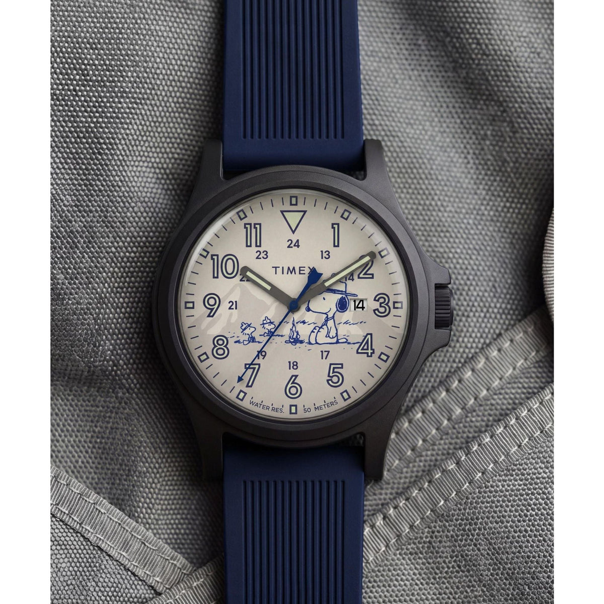 TW2Y84700 Reloj Timex Expedition Acadia de hombre correa de caucho - Resina Azul