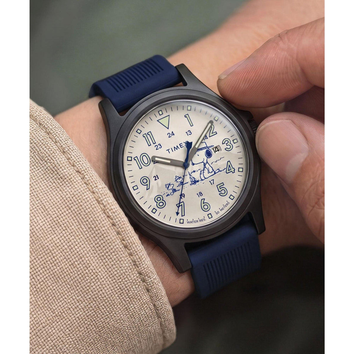 TW2Y84700 Reloj Timex Expedition Acadia de hombre correa de caucho - Resina Azul