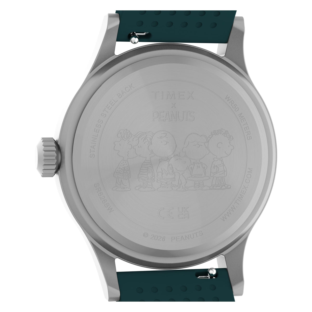 TW2Y84800 Reloj Timex Expedition x Peanuts de caballero correa de silicona Snoopy - Resina Verde