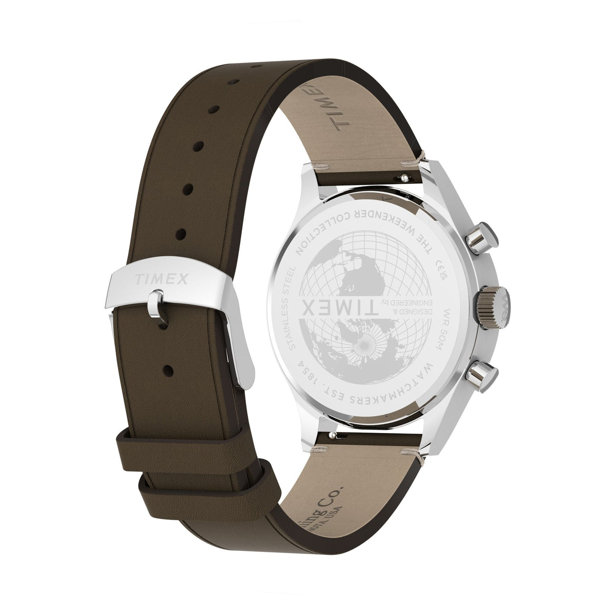 TW2Y85200 Reloj Timex Weekender New England de hombre correa de cuero - Cuero Marrón