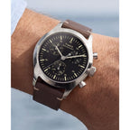 TW2Y85200 Reloj Timex Weekender New England de hombre correa de cuero - Cuero Marrón