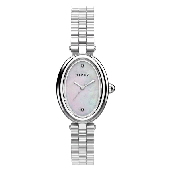 TW2Y86000 Reloj Timex Cavatina de dama correa de metal plateado