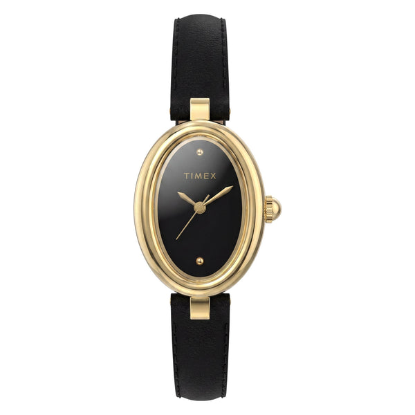 TW2Y86300 Reloj Timex Cavatina de dama banda de piel negra
