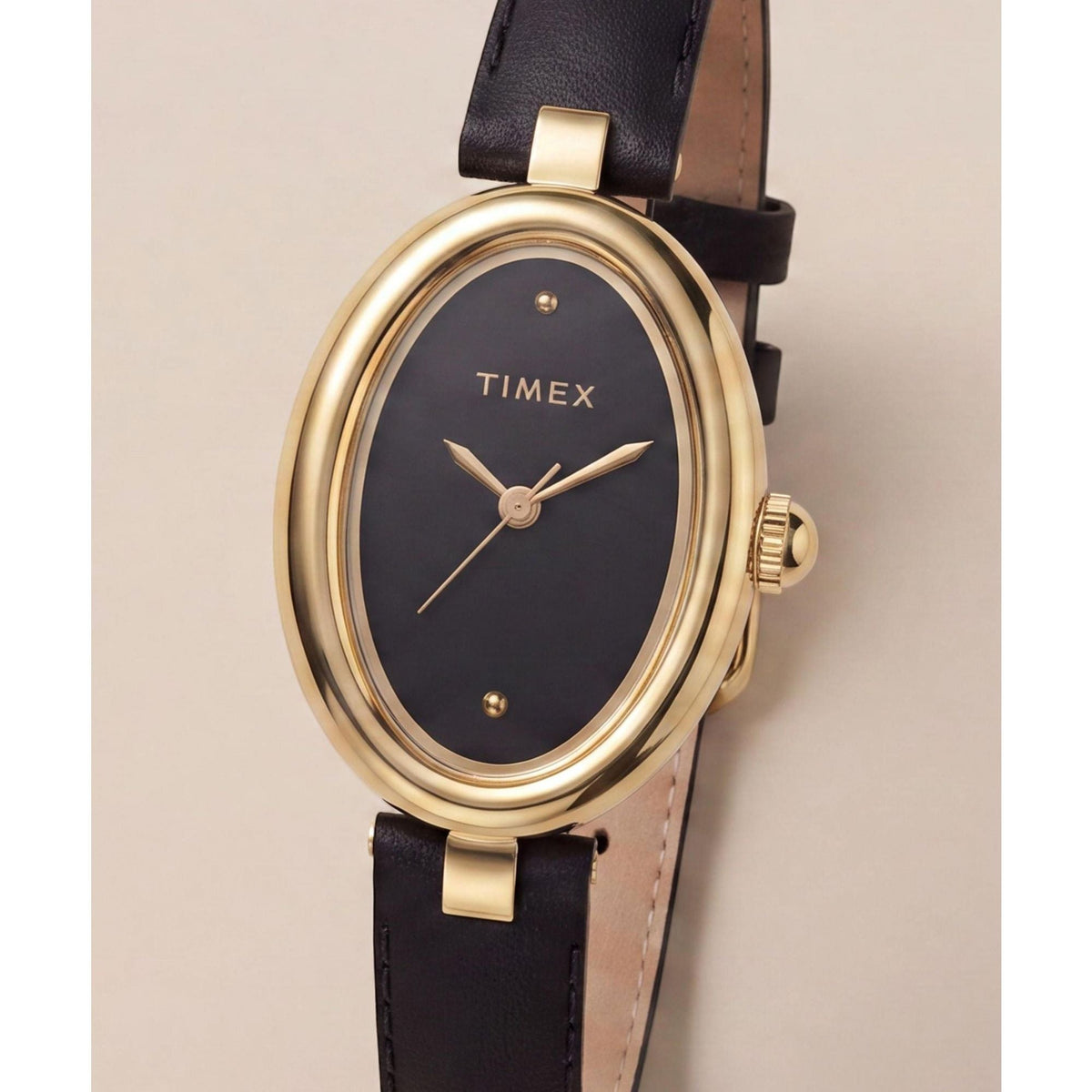 TW2Y86300 Reloj Timex Cavatina de dama banda de piel - Cuero Negro
