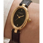 TW2Y86300 Reloj Timex Cavatina de dama banda de piel - Cuero Negro