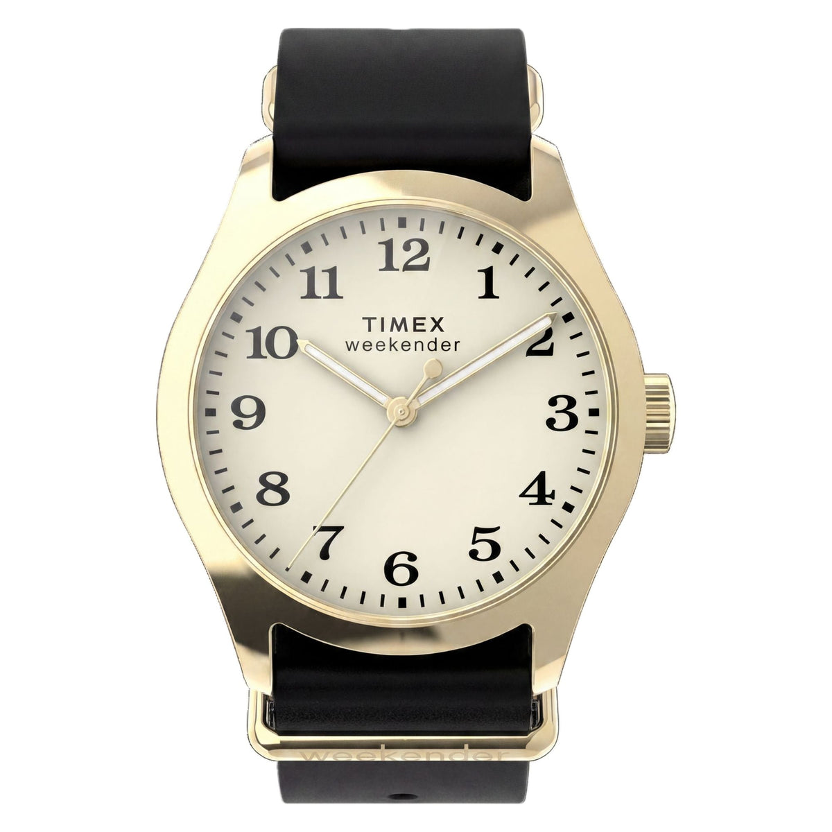 TW2Y86600 Reloj Timex Weekender de mujer correa de piel - Cuero Negro