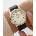 TW2Y86600 Reloj Timex Weekender de mujer correa de piel - Cuero Negro