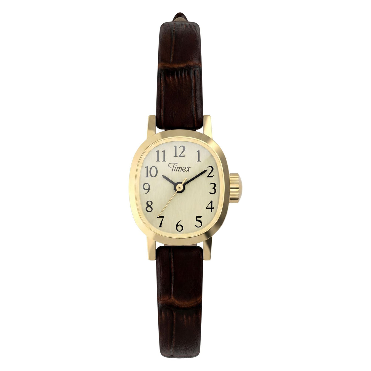 TW2Y87700 Reloj Timex Cavatina Mini de dama banda de piel - Cuero Marrón