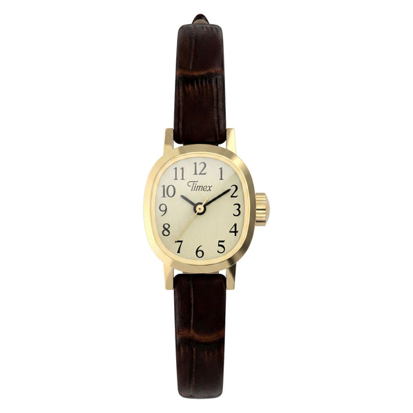 TW2Y87700 Reloj Timex Cavatina Mini de dama banda de piel marrón