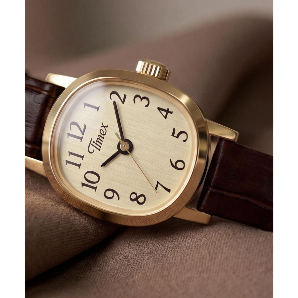 TW2Y87700 Reloj Timex Cavatina Mini de dama banda de piel - Cuero Marrón