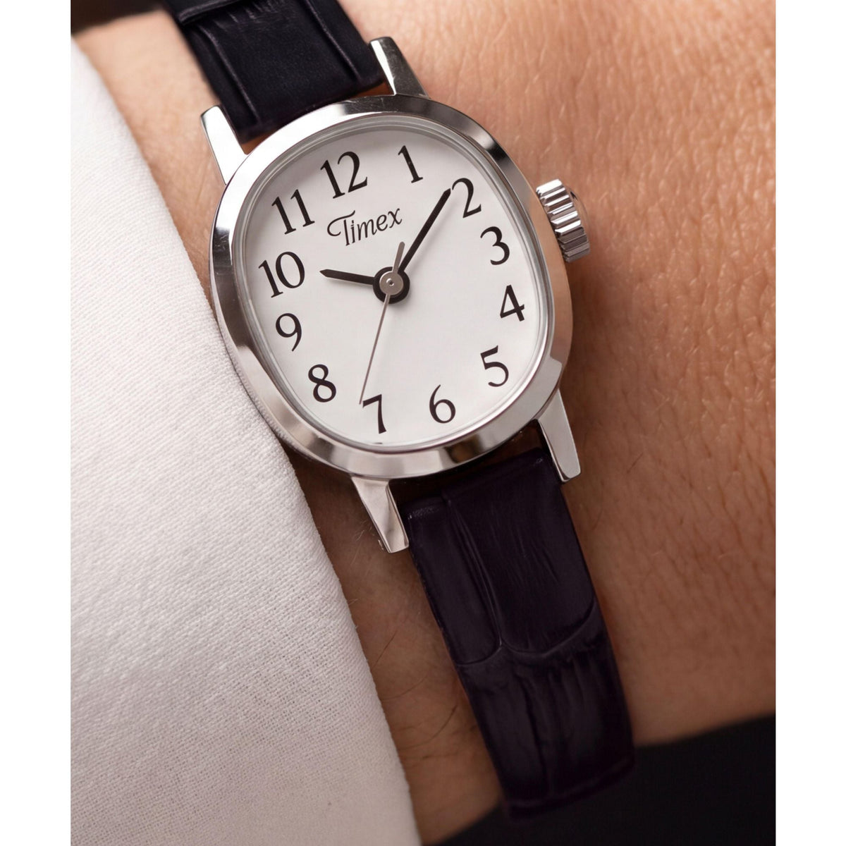 TW2Y87800 Reloj Timex Cavatina mini de dama correa de piel - Cuero Negro