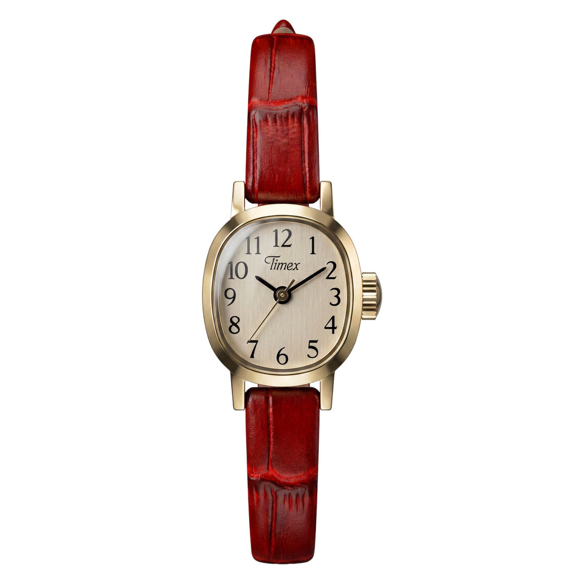 TW2Y87900 Reloj Timex Cavatina Mini de señorita correa de piel - Cuero Rojo
