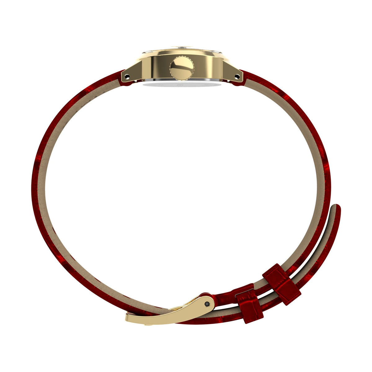 TW2Y87900 Reloj Timex Cavatina Mini de señorita correa de piel - Cuero Rojo