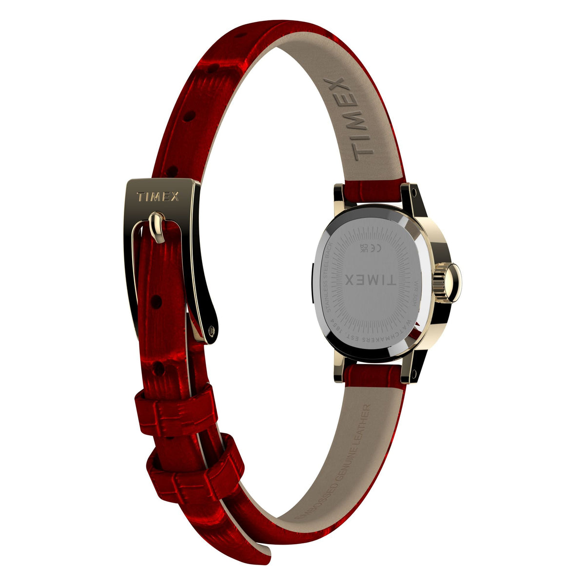 TW2Y87900 Reloj Timex Cavatina Mini de señorita correa de piel - Cuero Rojo