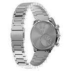 TW2Y88500 Reloj Timex Q de hombre correa de metal - Acero Inoxidable Plateado