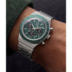 TW2Y88500 Reloj Timex Q de hombre correa de metal - Acero Inoxidable Plateado