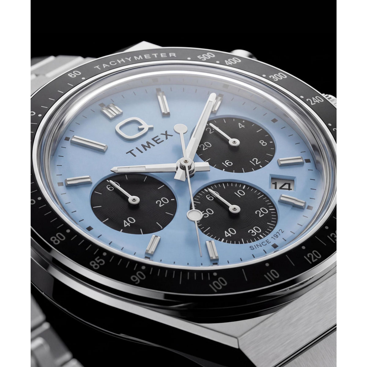 TW2Y88600 Reloj Timex Q de hombre correa de metal - Acero Inoxidable Plateado