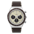 TW2Y88700 Reloj Timex Q de hombre correa de cuero - Cuero Marrón
