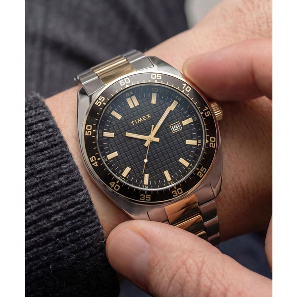 TW2Y89100 Reloj Timex Weston de hombre correa de metal bicolor