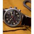 TW2Y89200 Reloj Timex Expedition Sierra de hombre correa de piel - Cuero Negro