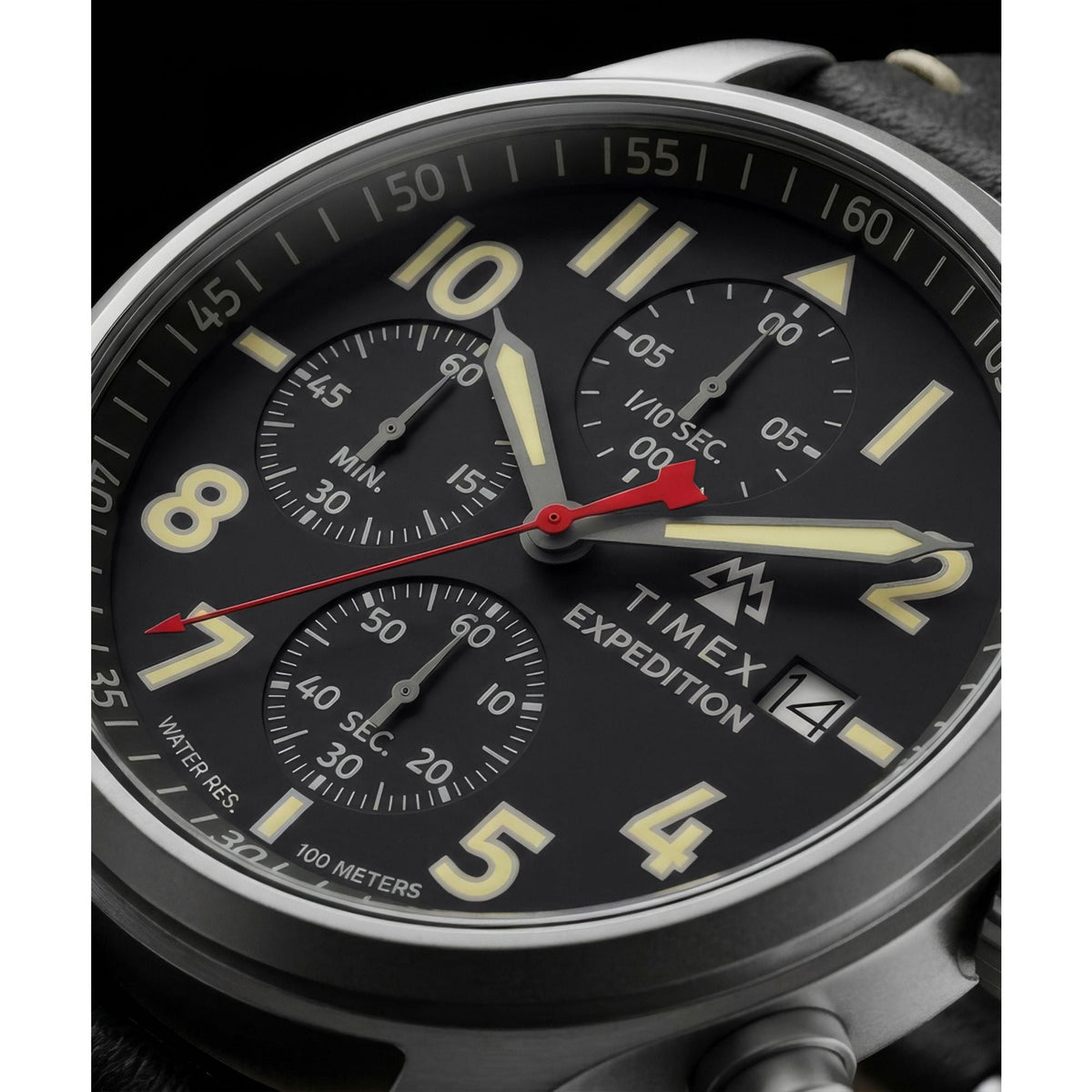 TW2Y89200 Reloj Timex Expedition Sierra de hombre correa de piel - Cuero Negro