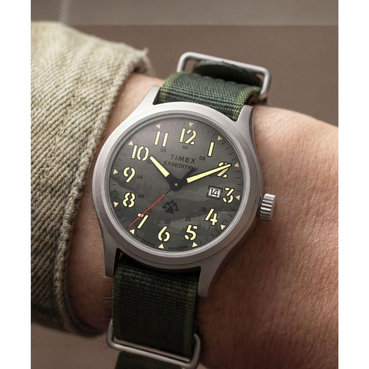 TW2Y89500 Reloj Timex Expedition de hombre pulsera de tela - Tela Verde
