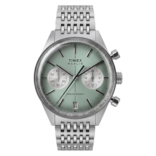 TW2Y89800 Reloj Timex Marlin Jet de hombre correa de metal plateado