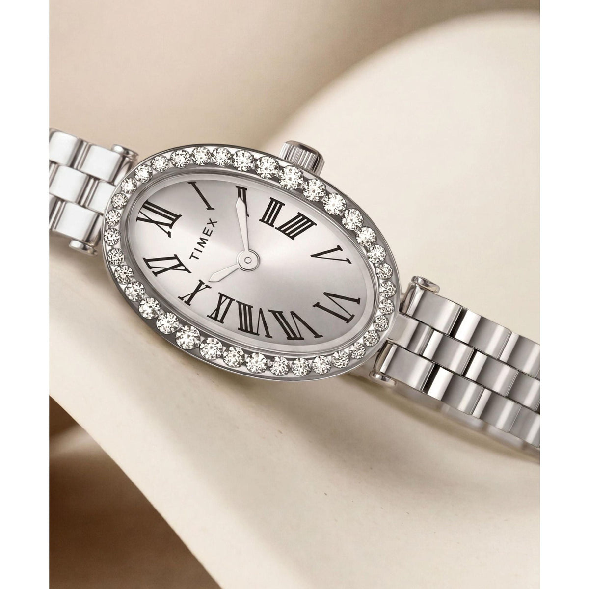 TW2Y90000 Reloj Timex Cavatina de dama correa de metal - Acero Inoxidable Plateado