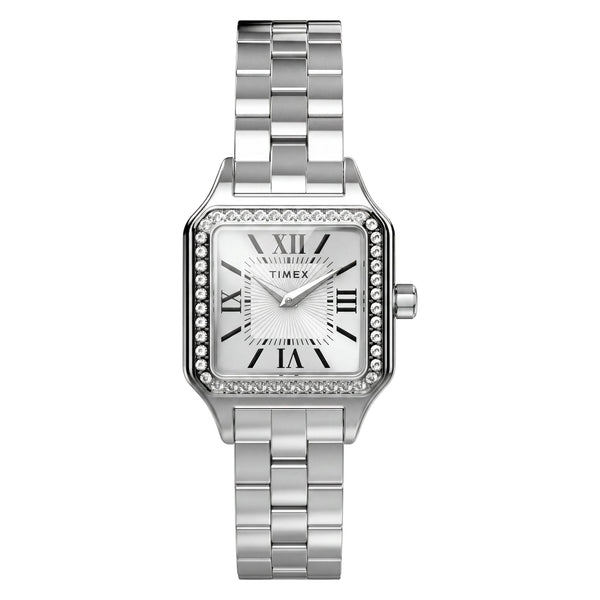 TW2Y90300 Reloj Timex Addison de dama correa de metal plateado