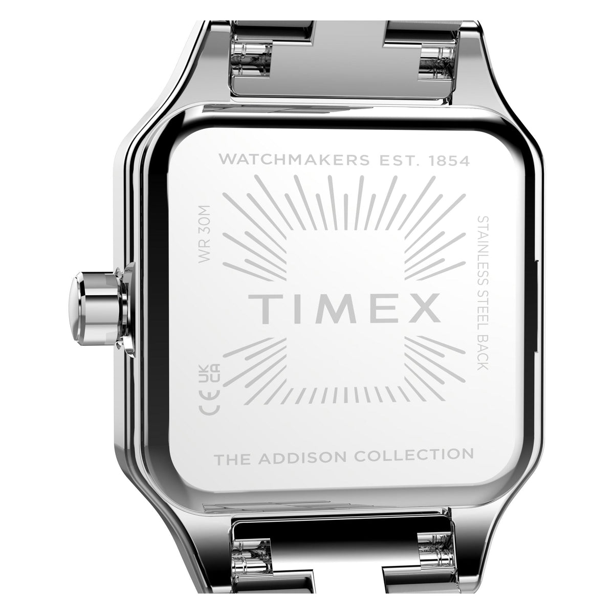 TW2Y90300 Reloj Timex Addison de dama correa de metal - Acero Inoxidable Plateado